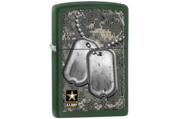 Zapalniczka ZIPPO US Army- Dog Tags, Green Matte