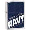 Zapalniczka ZIPPO US Navy, Brushed Chrome