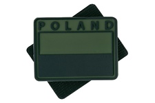 naszywka emblemat FLAGA PL kpl. 2szt. PVC olive green