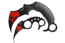 Nóż Master Cutlery Zombie Hunter Karambit Black/Red 2szt