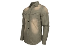 Koszula BRANDIT Hardee Denim Olive-Grau