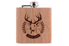 Piersiówka Hip Flask Wood - Jeleń