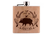 Piersiówka Hip Flask Wood - Dzik