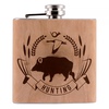 Piersiówka Hip Flask Wood - Dzik
