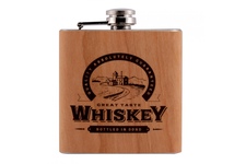 Piersiówka Hip Flask Wood - Whiskey