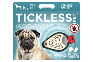 Odstraszacz kleszczy TickLess dla zwierząt - beżowy