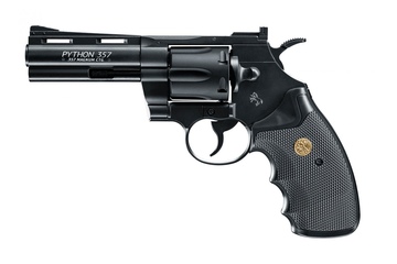 wiatrówka - rewolwer COLT PYTHON 4" BLACK FULL METAL