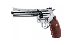 wiatrówka - rewolwer  COLT PYTHON 6" NICKEL FULL METAL