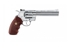 wiatrówka - rewolwer  COLT PYTHON 6" NICKEL FULL METAL