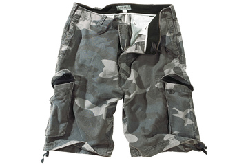 szorty SURPLUS VINTAGE SHORTS WASHED - Night Camo