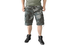 szorty SURPLUS VINTAGE SHORTS WASHED - Night Camo