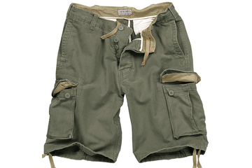 szorty SURPLUS VINTAGE SHORTS WASHED - Olive