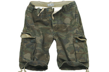 szorty SURPLUS VINTAGE SHORTS WASHED - Woodland