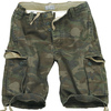 szorty SURPLUS VINTAGE SHORTS WASHED - Woodland