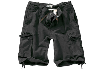 szorty SURPLUS VINTAGE SHORTS WASHED - Black