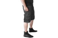 szorty SURPLUS VINTAGE SHORTS WASHED - Black