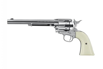 wiatrówka - rewolwer COLT SINGLE ACTION ARMY 45 PEACEMAKER NICKEL 7,5"