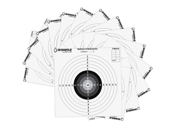 Tarcze papierowe ZBROJOWNIA 14x14 cm 100 szt.