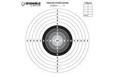 Tarcze papierowe ZBROJOWNIA 14x14 cm 100 szt.