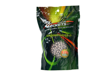 Kulki Rockets Professional BIO 0,20g - 0,5kg - białe