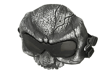 Maska Ultimate Tactical MAS-58 - srebrna