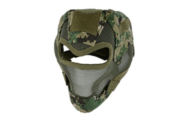 Pełna maska stalowa Ultimate Tactical V7 - digital woodland