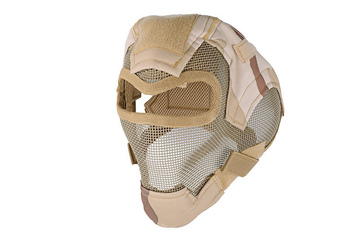 Pełna maska stalowa Ultimate Tactical V7 - 3 color desert