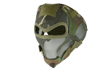 Pełna maska stalowa Ultimate Tactical  V7 - woodland