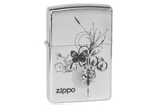 Zapalniczka ZIPPO Butterfly, Brushed Chrome