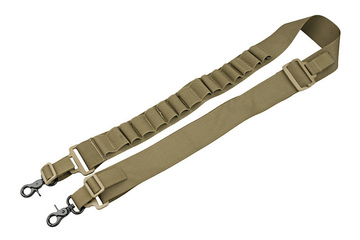 Pas nośny dwupunktowy z ładownicami na shellsy TMC - khaki