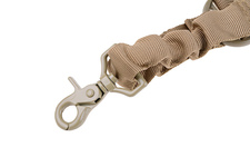 Jednopunktowy pas nośny GFC Tactical Bungee z montażem - tan