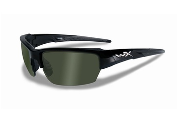 Okulary balistyczne Wiley X Saint Polarized Green Gloss - Black Frame