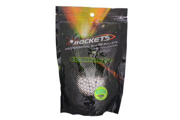 Kulki Rockets Professional BIO 0,23g - 1000 sztuk - białe