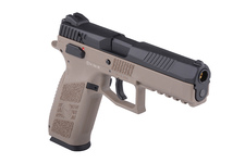 Pistolet GBB CZ P-09 flat dark earth - zestaw