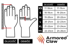 Rękawice antyprzekłuciowe Armored Claw Direct Safe - czarne